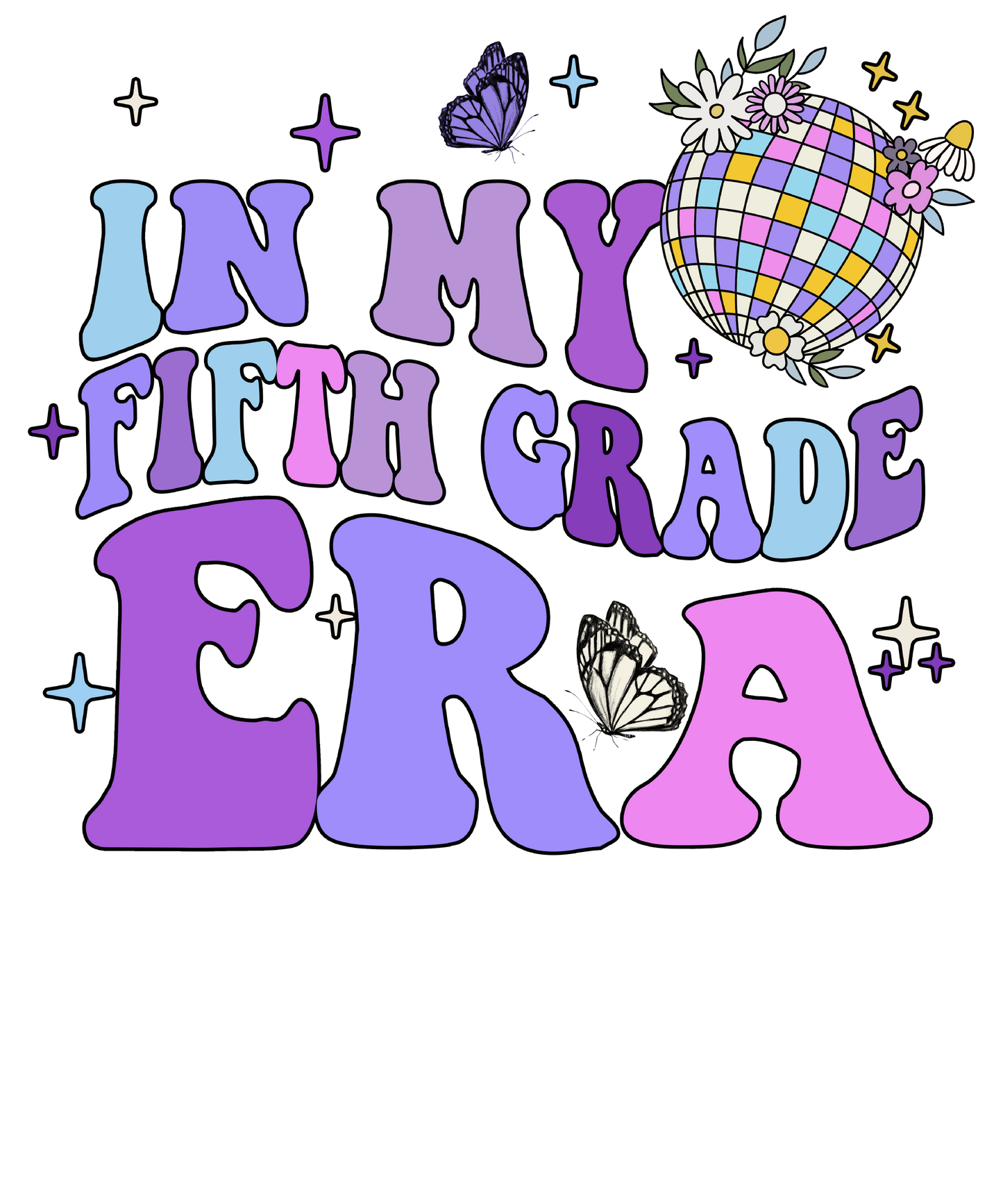 In My Era Girls T-Shirt, 1st Day of School, Pre-K, Kindergarten, 1st 2nd 3rd 4th 5th Grade