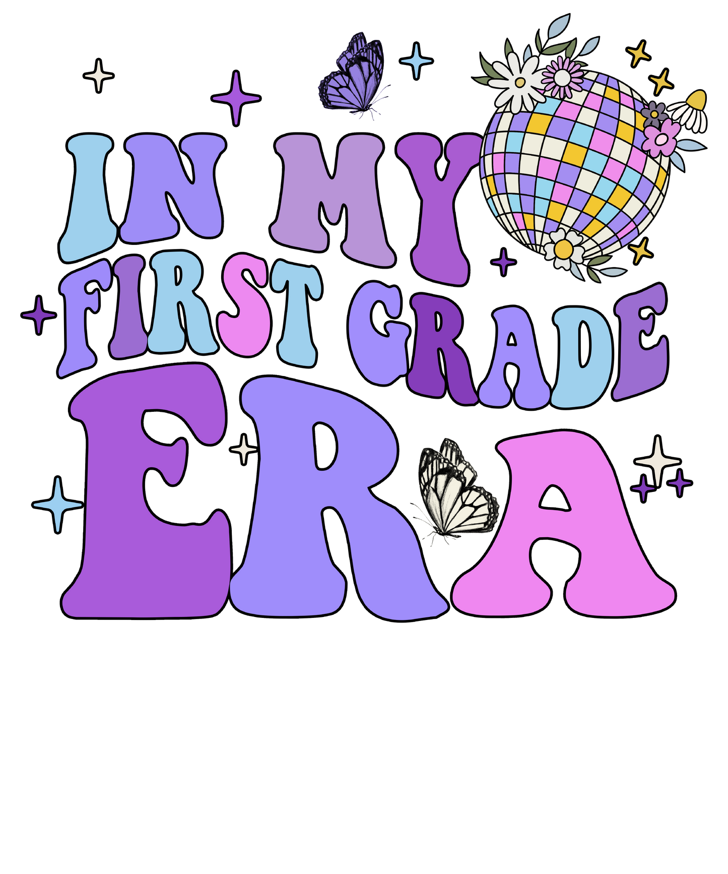 In My Era Girls T-Shirt, 1st Day of School, Pre-K, Kindergarten, 1st 2nd 3rd 4th 5th Grade