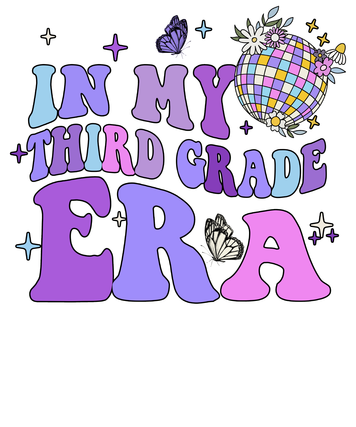 In My Era Girls T-Shirt, 1st Day of School, Pre-K, Kindergarten, 1st 2nd 3rd 4th 5th Grade