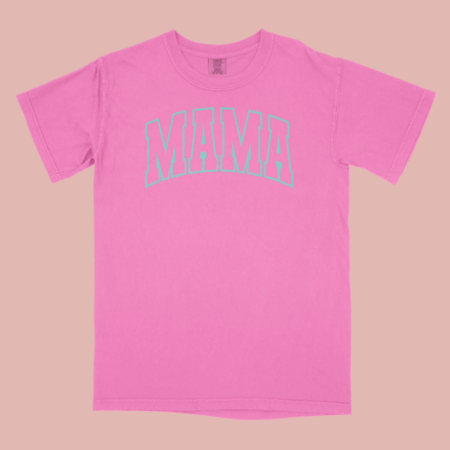 MAMA Screen-printed T-Shirt Comfort Colors (Raspberry)