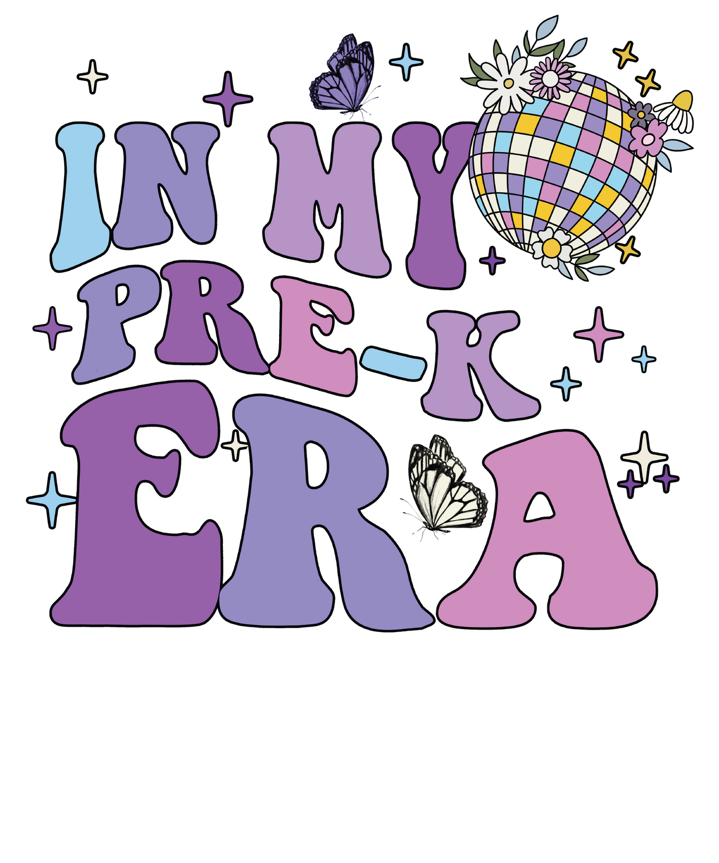 In My Era Girls T-Shirt, 1st Day of School, Pre-K, Kindergarten, 1st 2nd 3rd 4th 5th Grade