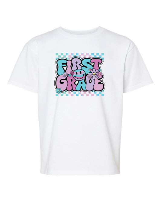 Retro Back to School T-Shirt, First Day Of School Pre-K, Kindergarten, First/Second/Third/4th Grade