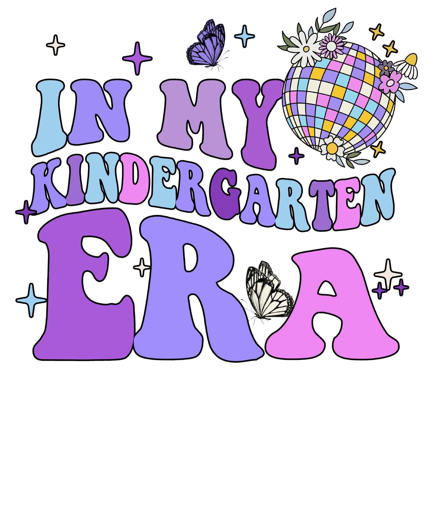 In My Era Girls T-Shirt, 1st Day of School, Pre-K, Kindergarten, 1st 2nd 3rd 4th 5th Grade