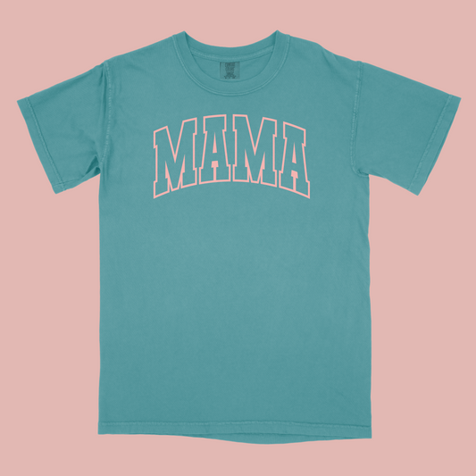 MAMA Screen-printed T-Shirt Comfort Colors (Emerald)